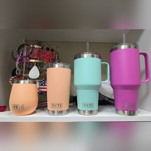 Yeti Wine Tumbler With Magslider Lid Low Country PEACH! New without Tags